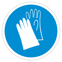 Знак безопасности Работать в защитных перчатках (M06)