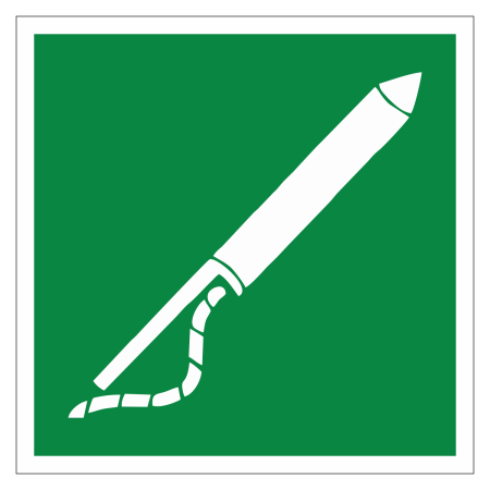 Знак безопасности 4.22 Линеметательное устройство